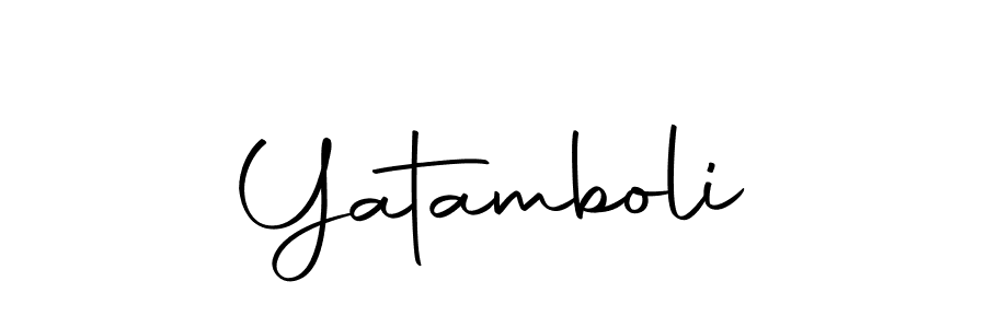 Yatamboli stylish signature style. Best Handwritten Sign (Autography-DOLnW) for my name. Handwritten Signature Collection Ideas for my name Yatamboli. Yatamboli signature style 10 images and pictures png