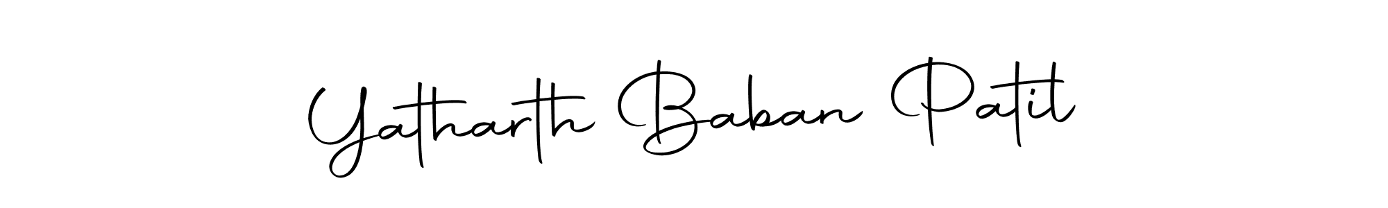 Design your own signature with our free online signature maker. With this signature software, you can create a handwritten (Autography-DOLnW) signature for name Yatharth Baban Patil. Yatharth Baban Patil signature style 10 images and pictures png