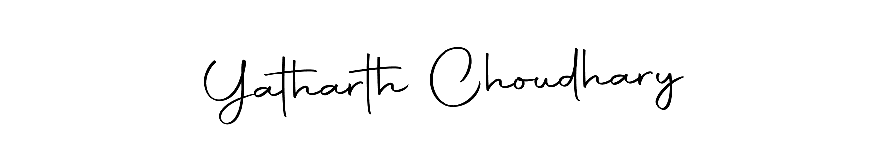 Create a beautiful signature design for name Yatharth Choudhary. With this signature (Autography-DOLnW) fonts, you can make a handwritten signature for free. Yatharth Choudhary signature style 10 images and pictures png