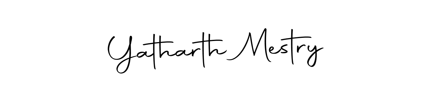 Create a beautiful signature design for name Yatharth Mestry. With this signature (Autography-DOLnW) fonts, you can make a handwritten signature for free. Yatharth Mestry signature style 10 images and pictures png