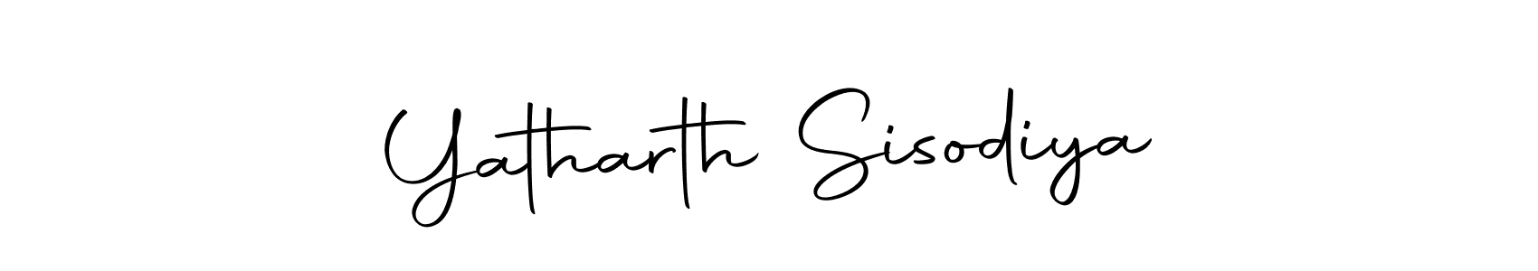 Use a signature maker to create a handwritten signature online. With this signature software, you can design (Autography-DOLnW) your own signature for name Yatharth Sisodiya. Yatharth Sisodiya signature style 10 images and pictures png