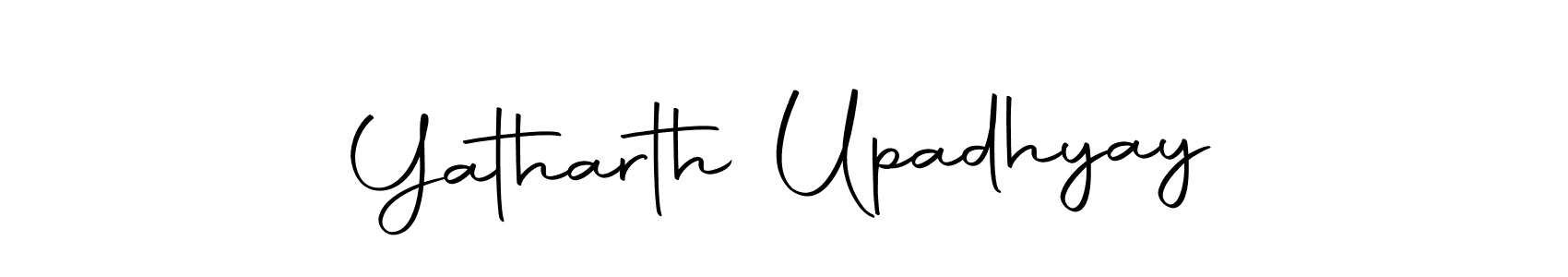 Make a short Yatharth Upadhyay signature style. Manage your documents anywhere anytime using Autography-DOLnW. Create and add eSignatures, submit forms, share and send files easily. Yatharth Upadhyay signature style 10 images and pictures png