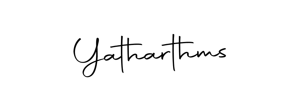 Design your own signature with our free online signature maker. With this signature software, you can create a handwritten (Autography-DOLnW) signature for name Yatharthms. Yatharthms signature style 10 images and pictures png