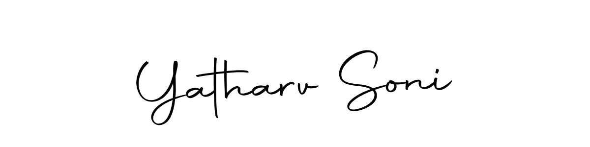 Use a signature maker to create a handwritten signature online. With this signature software, you can design (Autography-DOLnW) your own signature for name Yatharv Soni. Yatharv Soni signature style 10 images and pictures png