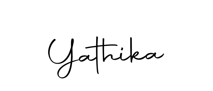 Use a signature maker to create a handwritten signature online. With this signature software, you can design (Autography-DOLnW) your own signature for name Yathika. Yathika signature style 10 images and pictures png