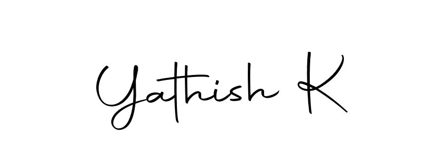 How to make Yathish K signature? Autography-DOLnW is a professional autograph style. Create handwritten signature for Yathish K name. Yathish K signature style 10 images and pictures png