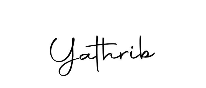 Use a signature maker to create a handwritten signature online. With this signature software, you can design (Autography-DOLnW) your own signature for name Yathrib. Yathrib signature style 10 images and pictures png