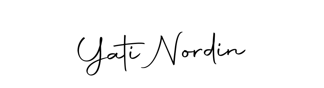 Make a beautiful signature design for name Yati Nordin. With this signature (Autography-DOLnW) style, you can create a handwritten signature for free. Yati Nordin signature style 10 images and pictures png