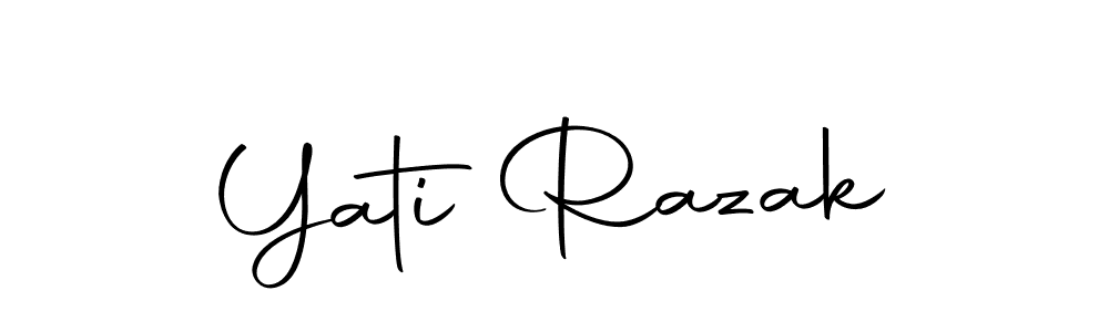 Here are the top 10 professional signature styles for the name Yati Razak. These are the best autograph styles you can use for your name. Yati Razak signature style 10 images and pictures png