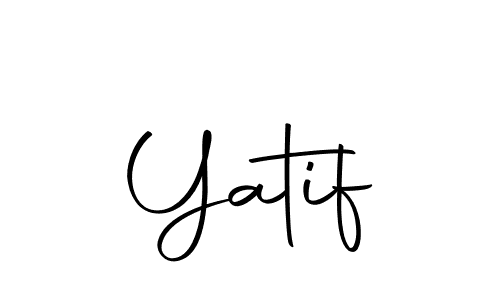 Similarly Autography-DOLnW is the best handwritten signature design. Signature creator online .You can use it as an online autograph creator for name Yatif. Yatif signature style 10 images and pictures png