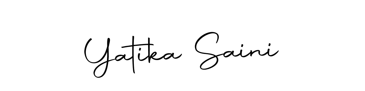 Also we have Yatika Saini name is the best signature style. Create professional handwritten signature collection using Autography-DOLnW autograph style. Yatika Saini signature style 10 images and pictures png