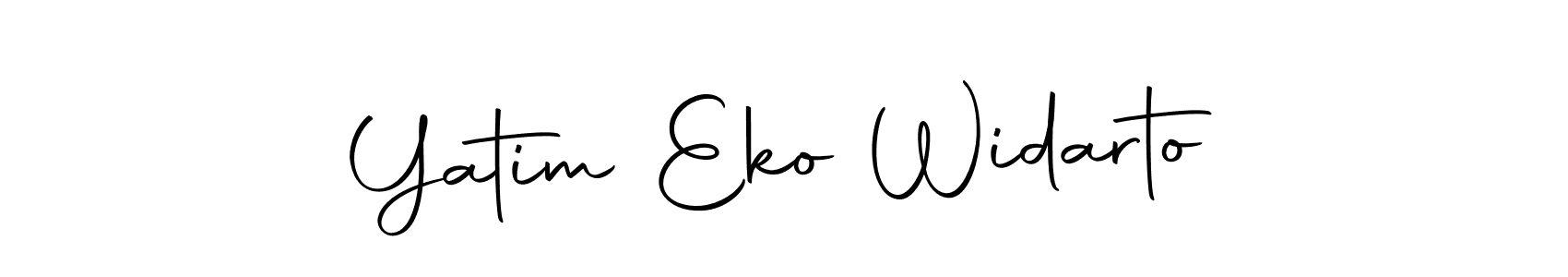 You should practise on your own different ways (Autography-DOLnW) to write your name (Yatim Eko Widarto) in signature. don't let someone else do it for you. Yatim Eko Widarto signature style 10 images and pictures png