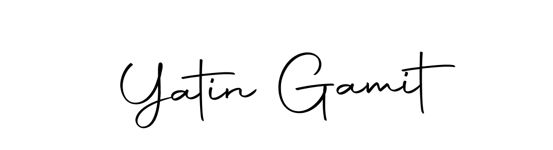 Design your own signature with our free online signature maker. With this signature software, you can create a handwritten (Autography-DOLnW) signature for name Yatin Gamit. Yatin Gamit signature style 10 images and pictures png