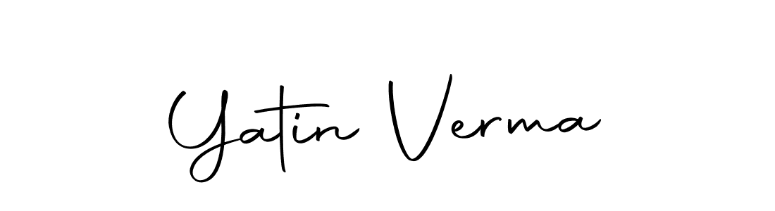 Design your own signature with our free online signature maker. With this signature software, you can create a handwritten (Autography-DOLnW) signature for name Yatin Verma. Yatin Verma signature style 10 images and pictures png