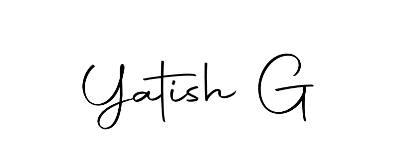 It looks lik you need a new signature style for name Yatish G. Design unique handwritten (Autography-DOLnW) signature with our free signature maker in just a few clicks. Yatish G signature style 10 images and pictures png