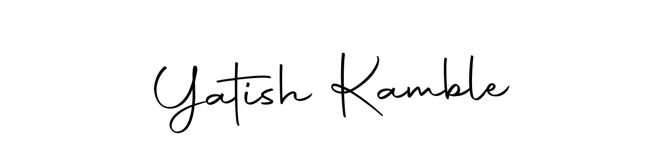 Use a signature maker to create a handwritten signature online. With this signature software, you can design (Autography-DOLnW) your own signature for name Yatish Kamble. Yatish Kamble signature style 10 images and pictures png