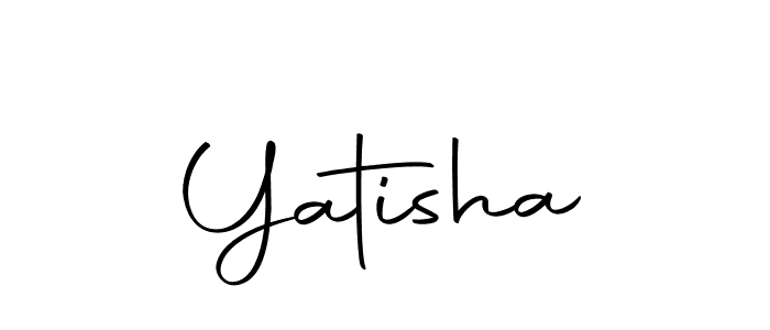 if you are searching for the best signature style for your name Yatisha. so please give up your signature search. here we have designed multiple signature styles  using Autography-DOLnW. Yatisha signature style 10 images and pictures png