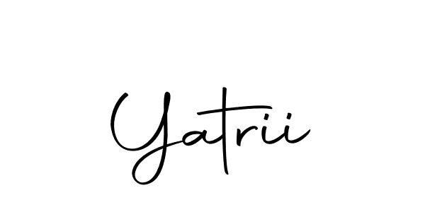 Create a beautiful signature design for name Yatrii. With this signature (Autography-DOLnW) fonts, you can make a handwritten signature for free. Yatrii signature style 10 images and pictures png