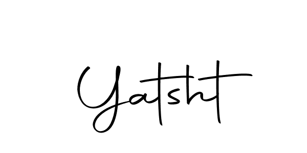if you are searching for the best signature style for your name Yatsht. so please give up your signature search. here we have designed multiple signature styles  using Autography-DOLnW. Yatsht signature style 10 images and pictures png