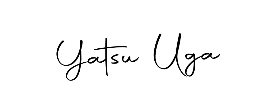 You should practise on your own different ways (Autography-DOLnW) to write your name (Yatsu Uga) in signature. don't let someone else do it for you. Yatsu Uga signature style 10 images and pictures png