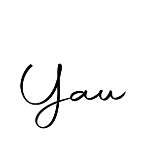 Use a signature maker to create a handwritten signature online. With this signature software, you can design (Autography-DOLnW) your own signature for name Yau. Yau signature style 10 images and pictures png