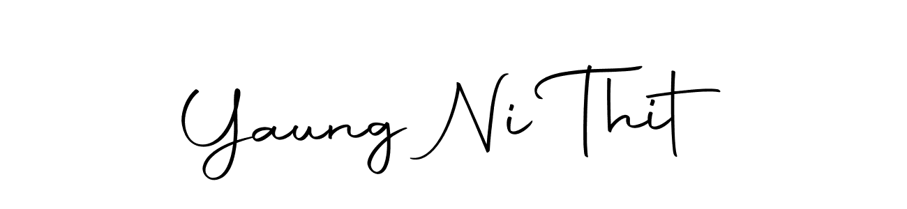 Create a beautiful signature design for name Yaung Ni Thit. With this signature (Autography-DOLnW) fonts, you can make a handwritten signature for free. Yaung Ni Thit signature style 10 images and pictures png