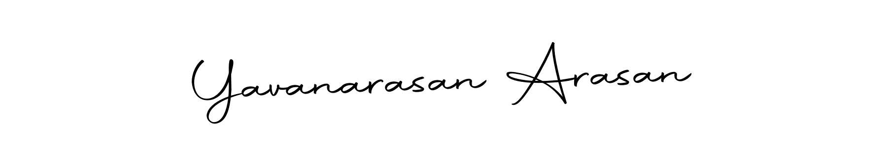 How to make Yavanarasan Arasan name signature. Use Autography-DOLnW style for creating short signs online. This is the latest handwritten sign. Yavanarasan Arasan signature style 10 images and pictures png