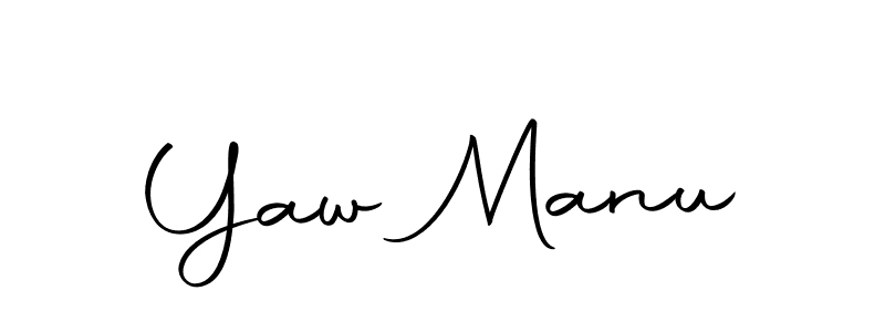 Create a beautiful signature design for name Yaw Manu. With this signature (Autography-DOLnW) fonts, you can make a handwritten signature for free. Yaw Manu signature style 10 images and pictures png