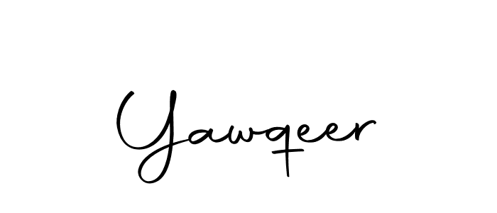 How to make Yawqeer name signature. Use Autography-DOLnW style for creating short signs online. This is the latest handwritten sign. Yawqeer signature style 10 images and pictures png