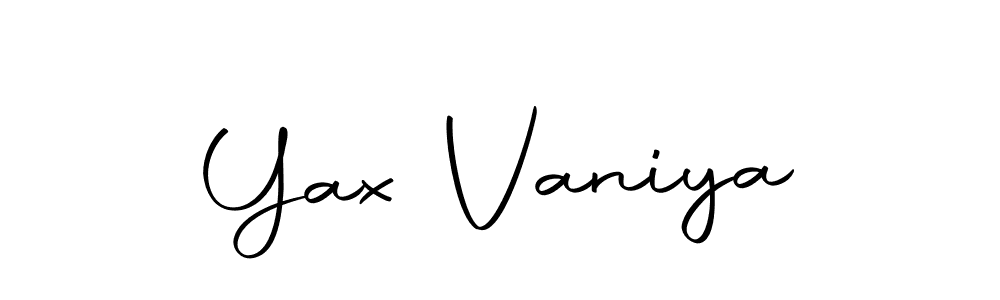 Also we have Yax Vaniya name is the best signature style. Create professional handwritten signature collection using Autography-DOLnW autograph style. Yax Vaniya signature style 10 images and pictures png