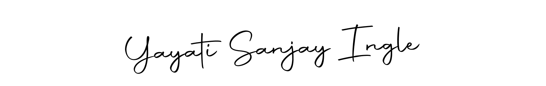 Make a beautiful signature design for name Yayati Sanjay Ingle. Use this online signature maker to create a handwritten signature for free. Yayati Sanjay Ingle signature style 10 images and pictures png