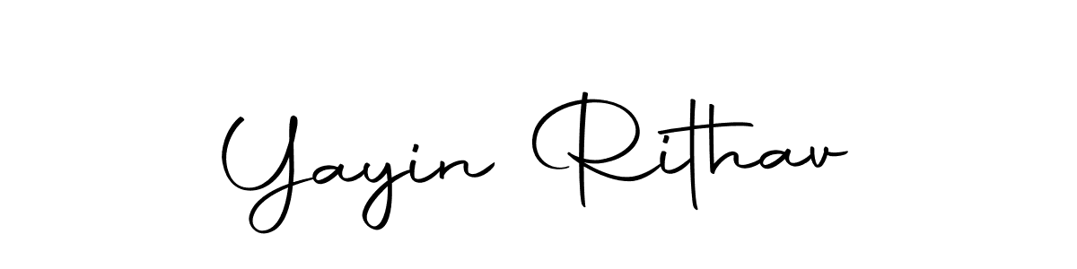 Make a beautiful signature design for name Yayin Rithav. With this signature (Autography-DOLnW) style, you can create a handwritten signature for free. Yayin Rithav signature style 10 images and pictures png