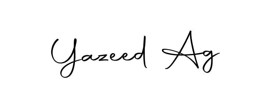 Make a beautiful signature design for name Yazeed Ag. Use this online signature maker to create a handwritten signature for free. Yazeed Ag signature style 10 images and pictures png