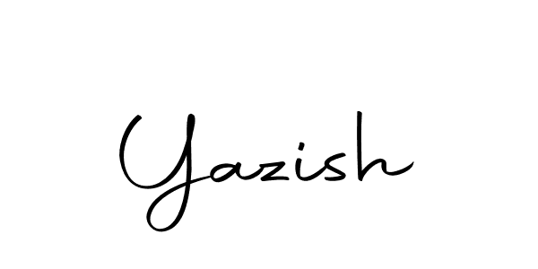 How to make Yazish signature? Autography-DOLnW is a professional autograph style. Create handwritten signature for Yazish name. Yazish signature style 10 images and pictures png