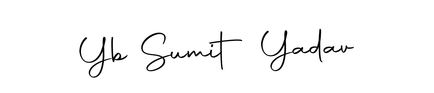 How to make Yb Sumit Yadav name signature. Use Autography-DOLnW style for creating short signs online. This is the latest handwritten sign. Yb Sumit Yadav signature style 10 images and pictures png