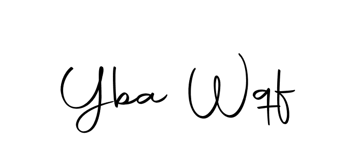 Design your own signature with our free online signature maker. With this signature software, you can create a handwritten (Autography-DOLnW) signature for name Yba Wqf. Yba Wqf signature style 10 images and pictures png
