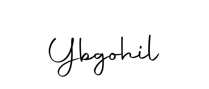 Create a beautiful signature design for name Ybgohil. With this signature (Autography-DOLnW) fonts, you can make a handwritten signature for free. Ybgohil signature style 10 images and pictures png