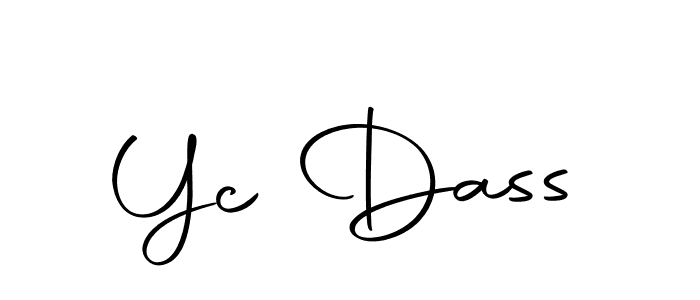 Similarly Autography-DOLnW is the best handwritten signature design. Signature creator online .You can use it as an online autograph creator for name Yc Dass. Yc Dass signature style 10 images and pictures png