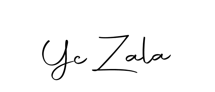 Create a beautiful signature design for name Yc Zala. With this signature (Autography-DOLnW) fonts, you can make a handwritten signature for free. Yc Zala signature style 10 images and pictures png