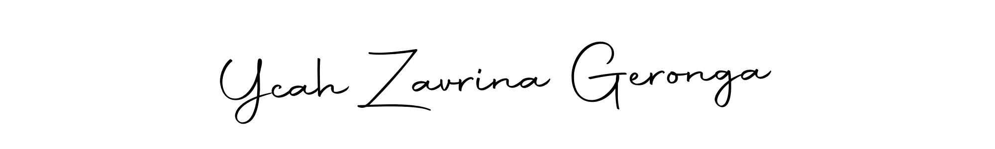 How to make Ycah Zavrina Geronga signature? Autography-DOLnW is a professional autograph style. Create handwritten signature for Ycah Zavrina Geronga name. Ycah Zavrina Geronga signature style 10 images and pictures png