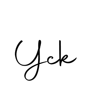 Yck stylish signature style. Best Handwritten Sign (Autography-DOLnW) for my name. Handwritten Signature Collection Ideas for my name Yck. Yck signature style 10 images and pictures png