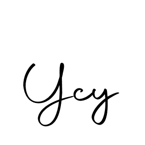 Ycy stylish signature style. Best Handwritten Sign (Autography-DOLnW) for my name. Handwritten Signature Collection Ideas for my name Ycy. Ycy signature style 10 images and pictures png