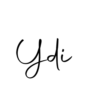 Use a signature maker to create a handwritten signature online. With this signature software, you can design (Autography-DOLnW) your own signature for name Ydi. Ydi signature style 10 images and pictures png