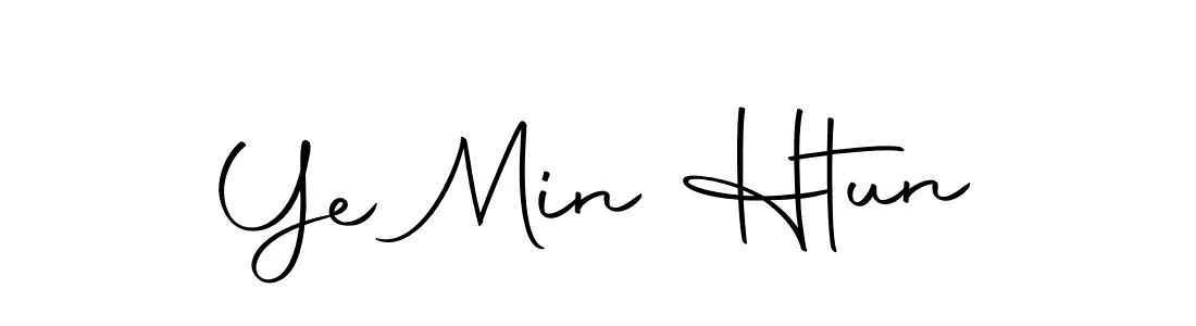 Make a beautiful signature design for name Ye Min Htun. With this signature (Autography-DOLnW) style, you can create a handwritten signature for free. Ye Min Htun signature style 10 images and pictures png