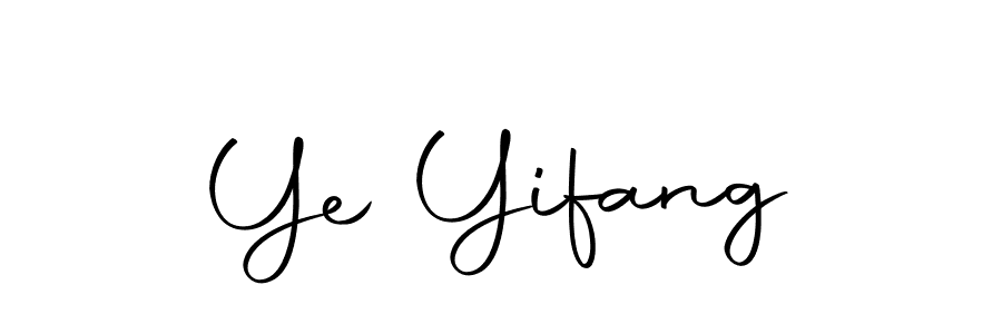 You should practise on your own different ways (Autography-DOLnW) to write your name (Ye Yifang) in signature. don't let someone else do it for you. Ye Yifang signature style 10 images and pictures png