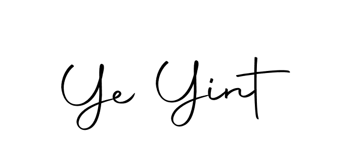 Similarly Autography-DOLnW is the best handwritten signature design. Signature creator online .You can use it as an online autograph creator for name Ye Yint. Ye Yint signature style 10 images and pictures png