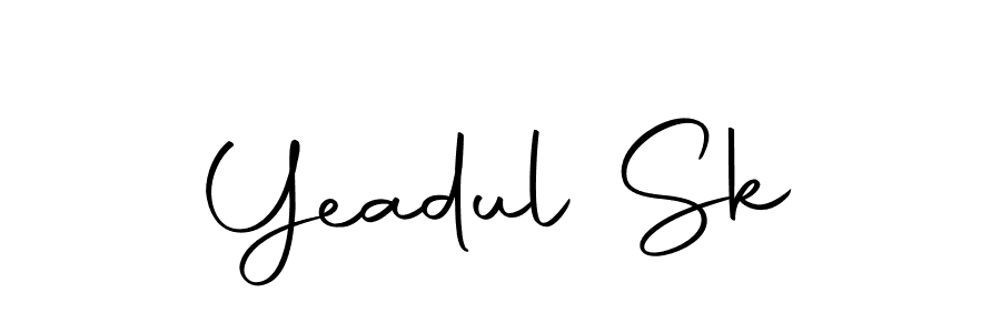 Design your own signature with our free online signature maker. With this signature software, you can create a handwritten (Autography-DOLnW) signature for name Yeadul Sk. Yeadul Sk signature style 10 images and pictures png
