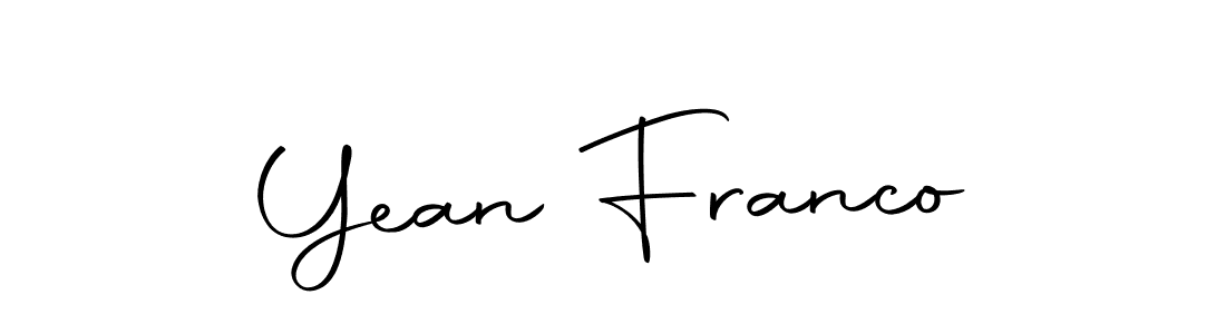 The best way (Autography-DOLnW) to make a short signature is to pick only two or three words in your name. The name Yean Franco include a total of six letters. For converting this name. Yean Franco signature style 10 images and pictures png