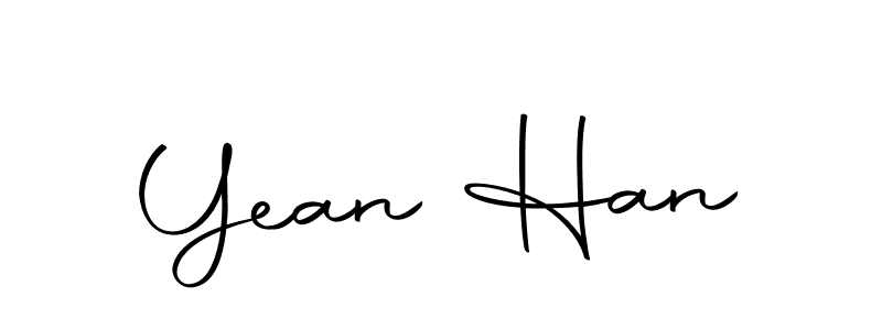 Make a beautiful signature design for name Yean Han. Use this online signature maker to create a handwritten signature for free. Yean Han signature style 10 images and pictures png