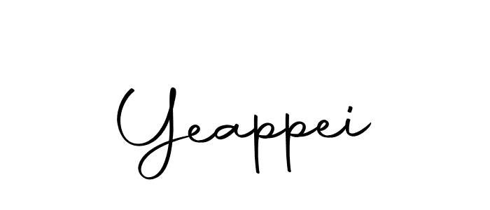 if you are searching for the best signature style for your name Yeappei. so please give up your signature search. here we have designed multiple signature styles  using Autography-DOLnW. Yeappei signature style 10 images and pictures png